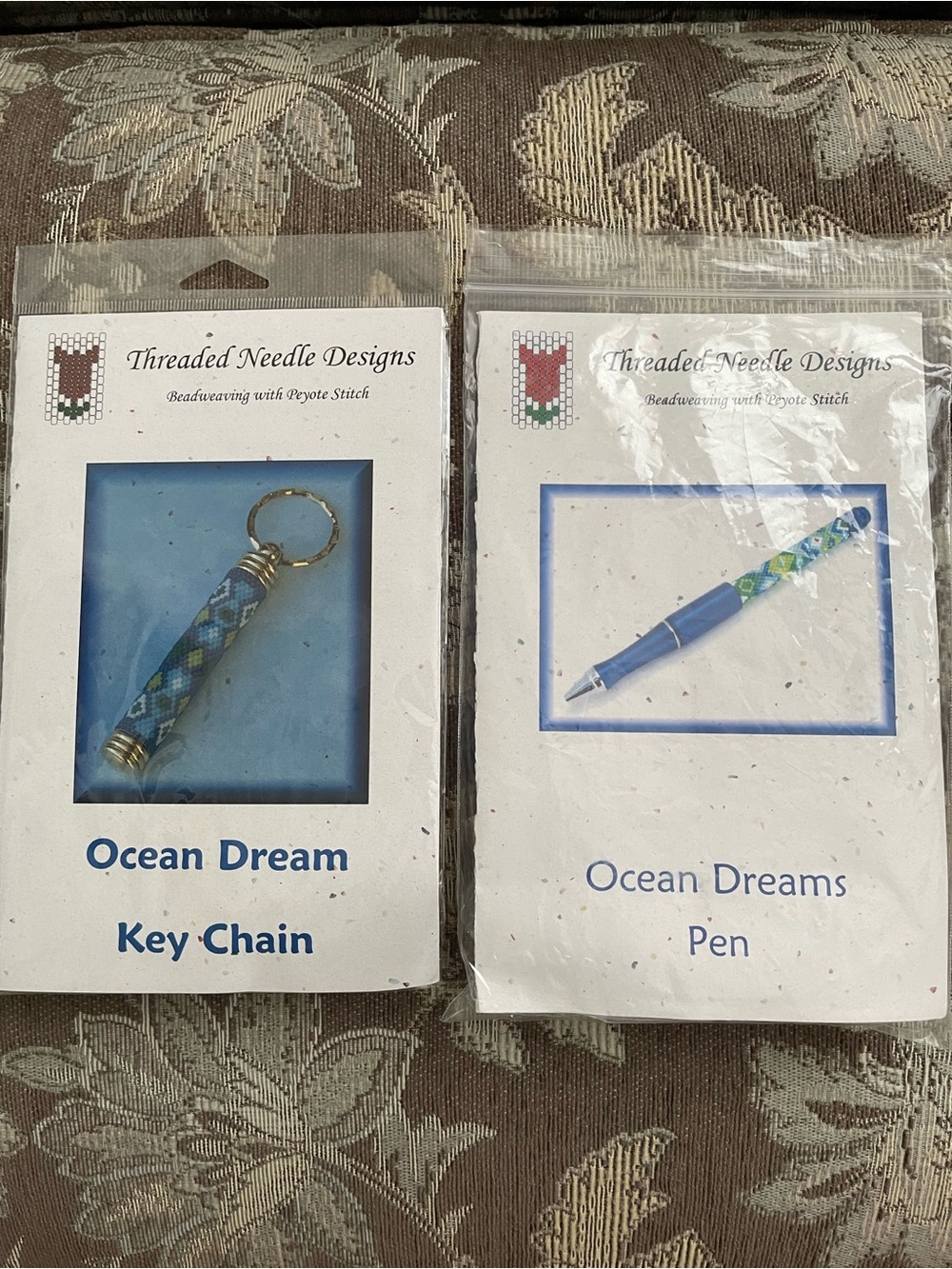 Threaded Needle Designs "Ocean Dream" Key Chain & Pen Beading Kits
